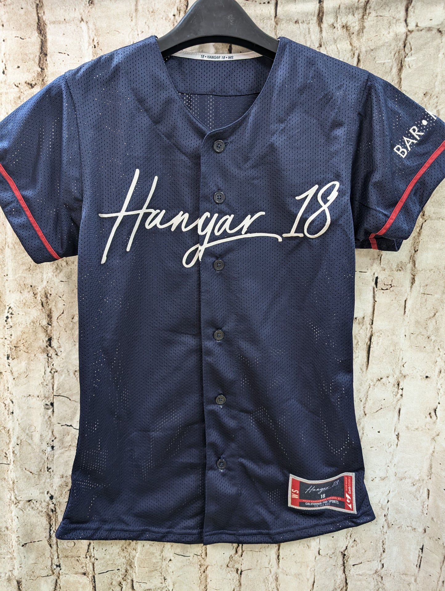 Navy Blue Baseball and Softball Jersey "Hangar 18"