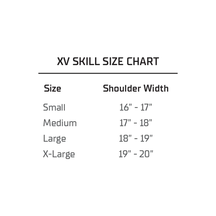 XV Skill Football Shoulder Pads - FLUX