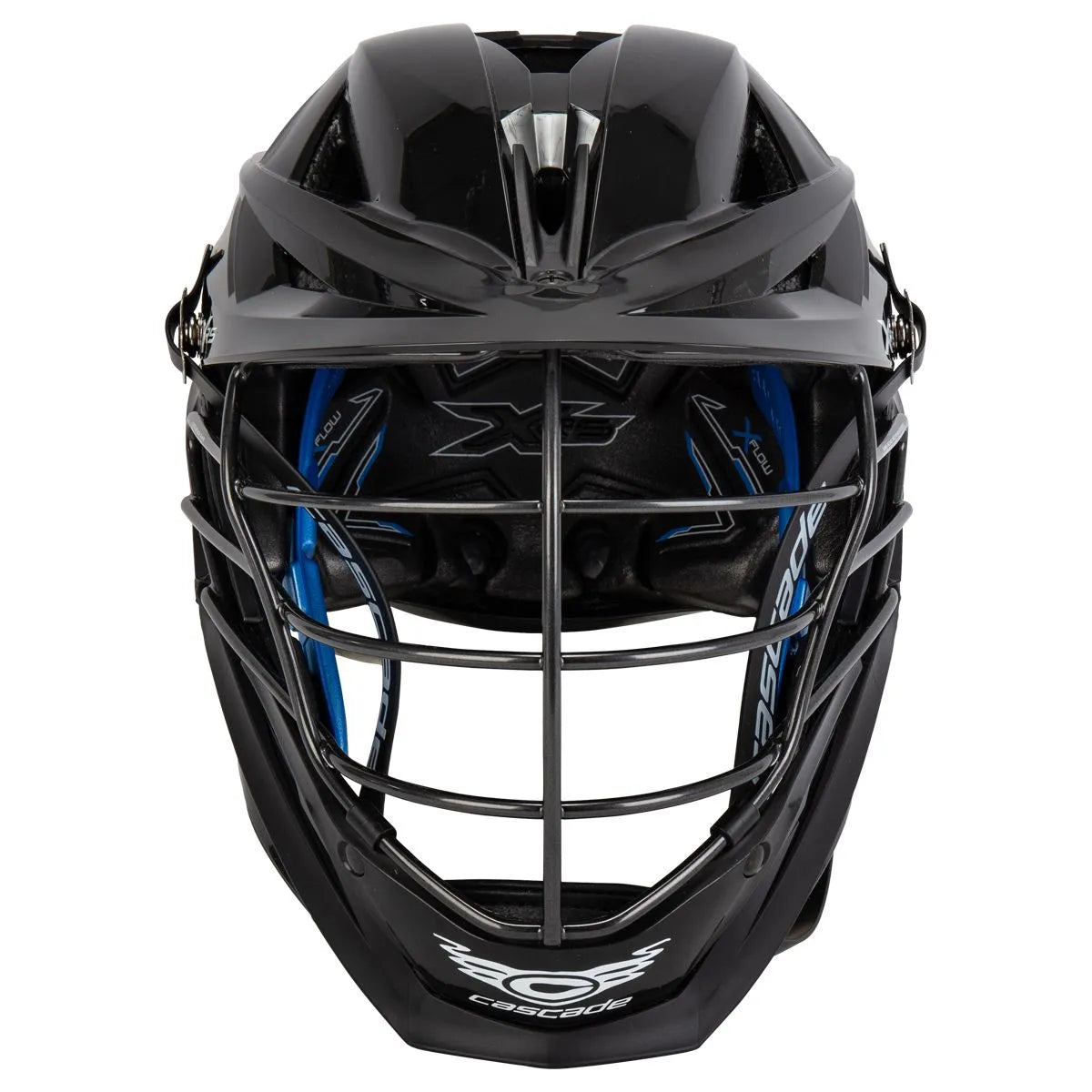 ラクロス メット cascade Cascade XRS Black Helmet Black Cage – CALIFORNIA PRO SPORTS